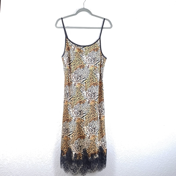 bones & roses hollywood Other - Bones & Roses Hollywood Leopard Slip Dress Chemise
